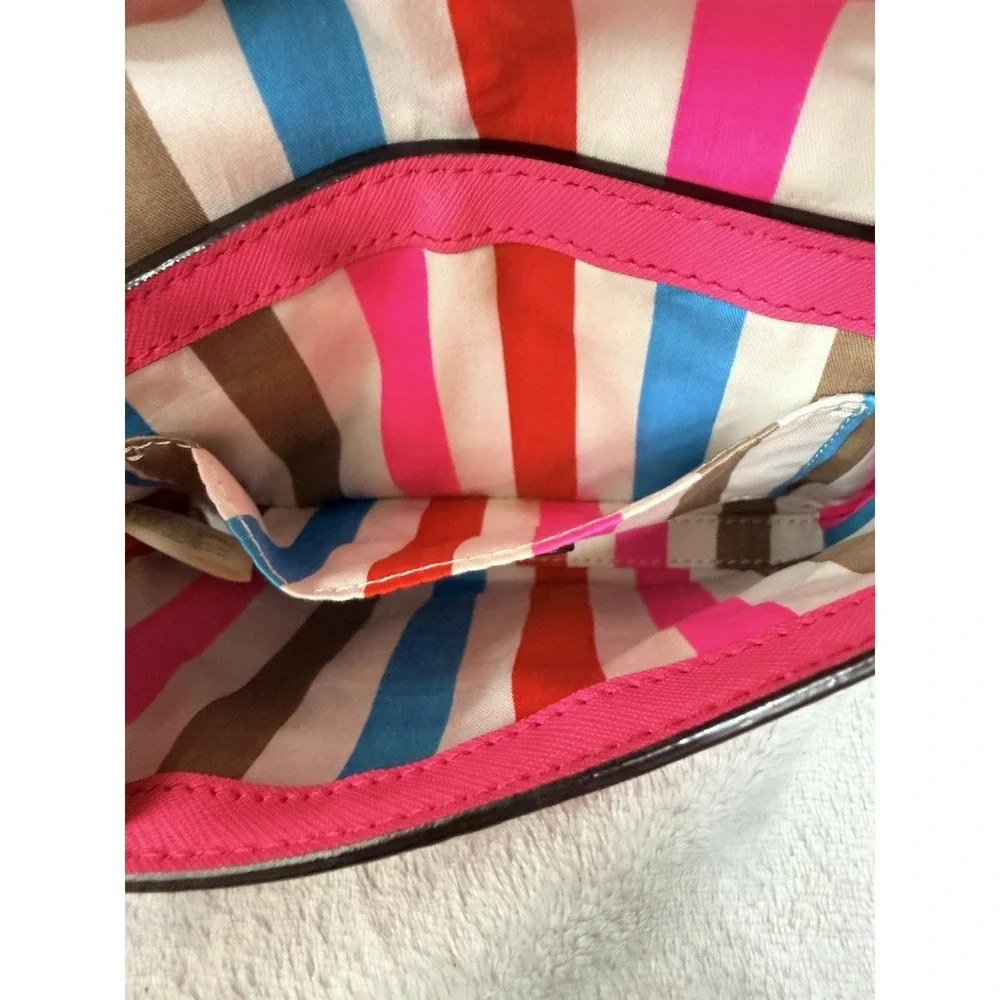 Kate Spade Hot Pink Leather Crossbody Purse Newbury Lane Small Shoulder Bag